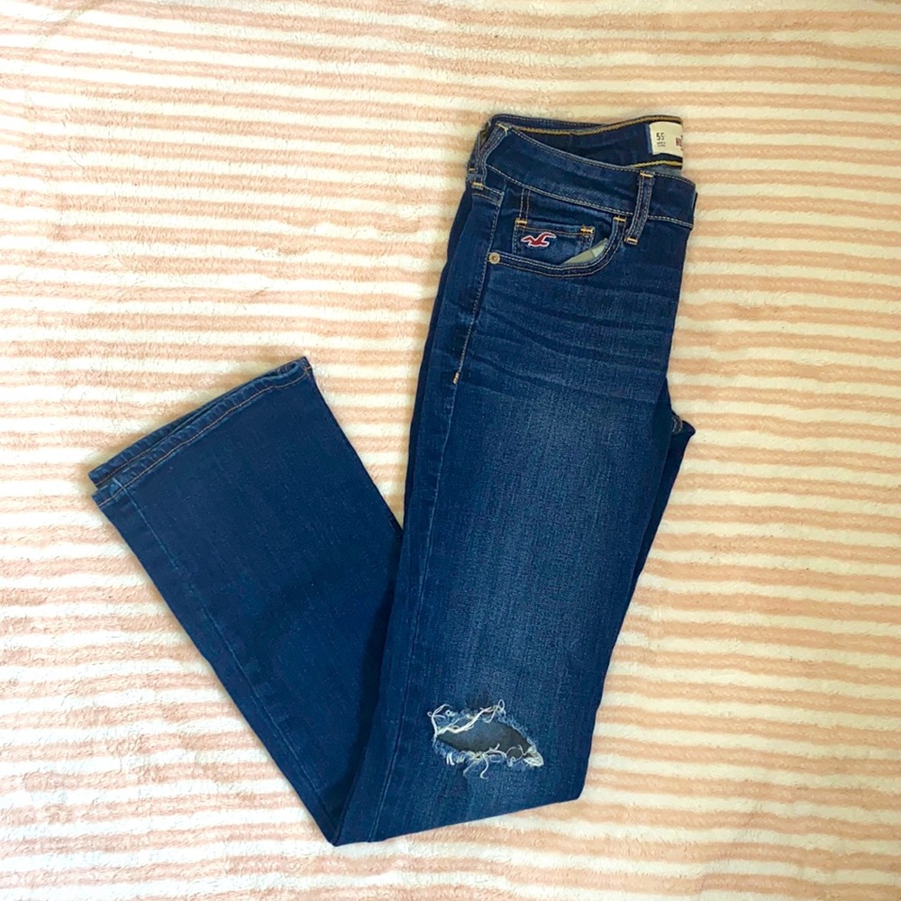 Hollister distressed bootcut/flare jeans